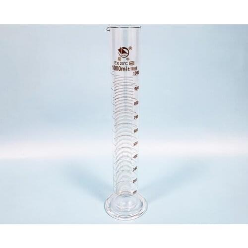 High borosilicate glass measuring cylinder,Capacity 1000ml,Graduated Glass Laboratory Cylinder