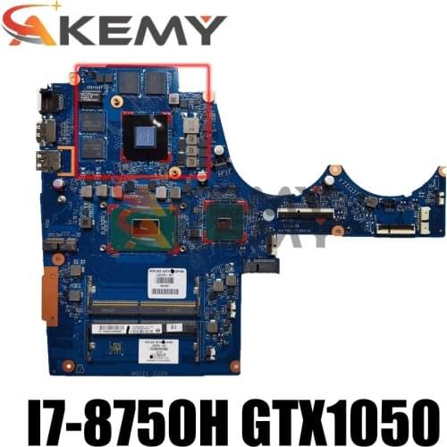 L30703-001 For HP 15-AX Series Laptop Motherboard DAG35NMB8C0 TPN-Q173 board I7-8750H DDR4 GTX1050TI 4GB