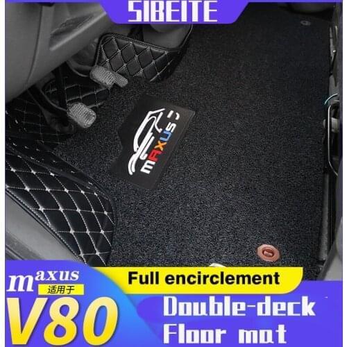 MAXUS V80 Front row Floor mats full encirclement silk ring floor mats environmental friendly and odorless MAXUS V80