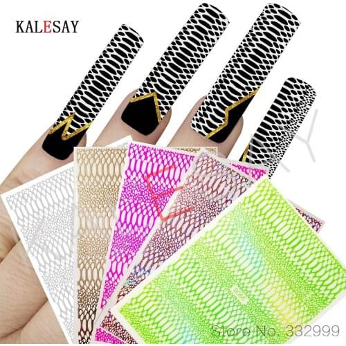 New Arrive 3D Nail Sticker Cool Snakeskin Stickers for Nail Art Colorful Design Nails Accessories Manicure Sticker