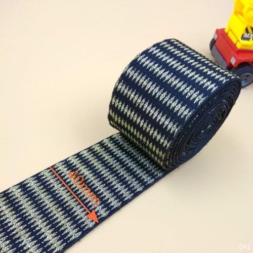 New 40mm Width 5M High Quality Fashion Soft Decoration Gold Color Elastic Band For Tailor DIY Craft Garment Sewing Accessories