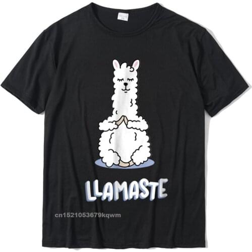 Adorable Llama Quot Llamaste Quot Tshirt Cool Cotton Men Tops & Tees Custom Hip Hop Top T-Shirts