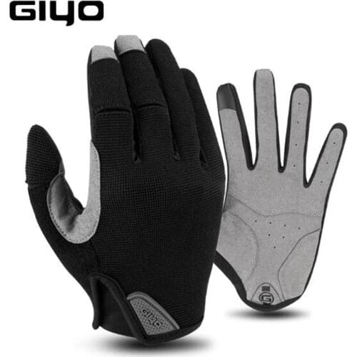 Fishing Gym Bike Gloves GIYO Winter Sport Cycling Gloves MTB Non-slip Cloth Full Finger Cycling Gloves For Bicycle Male Women