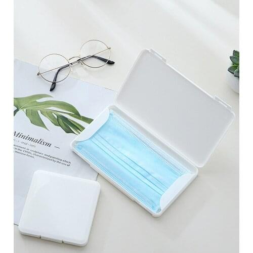Portable Face Mask Storage Box Rangement Masque Disposable Custodia Mascherina N95 Mask Storage Case Thicken Caja Mascarillas
