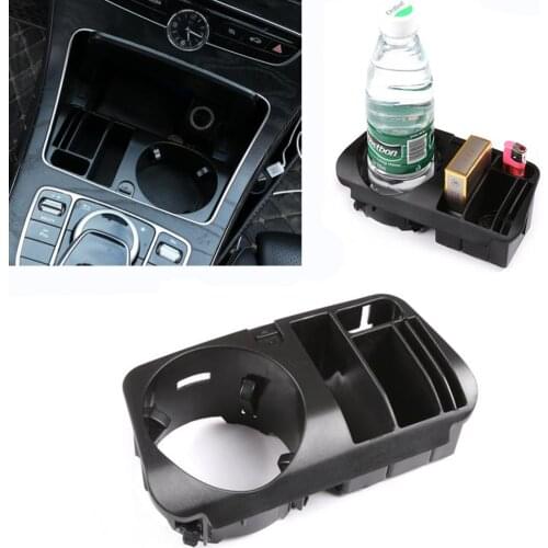 For Mercedes Benz C E GLC Class W205 X253 W213 S213 C238 Car Plastic Central Console Storage Box Cup Holder Car Accessories