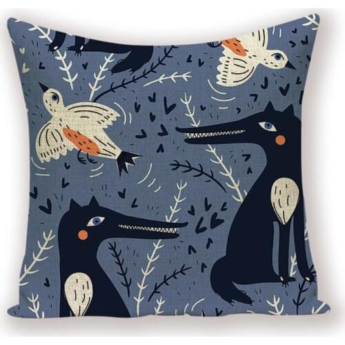 Colorful Flower Cushion Cover Tropical Jungle Decorative Throw Pillowcase Plant Abstract Home Decor Sofa Bed Pillow Covers Cojin
