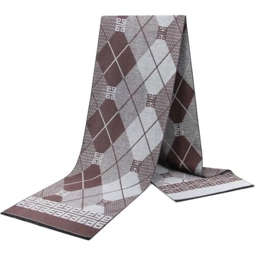 Luxury Design Men Scarf Foulard Plaid Scarves Shawls Fashion Casual Winter Cashmere Warm Scarfs Neck Wrap Male Bufandas Hombre