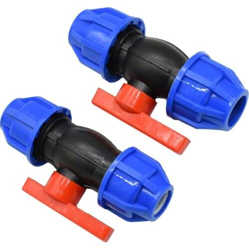 DN15 DN20 PVC PE PPR tube garden tap 1/2" 3/4" Water pipe Ball valve Water control valve tap connector Fittings 1pcs