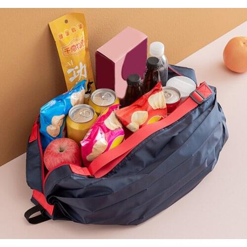 Women Large Capacity Handle Bag New Super Large Foldable Shopping Bag Retractable Portable Storage Bag Reusable Shoulder Bags