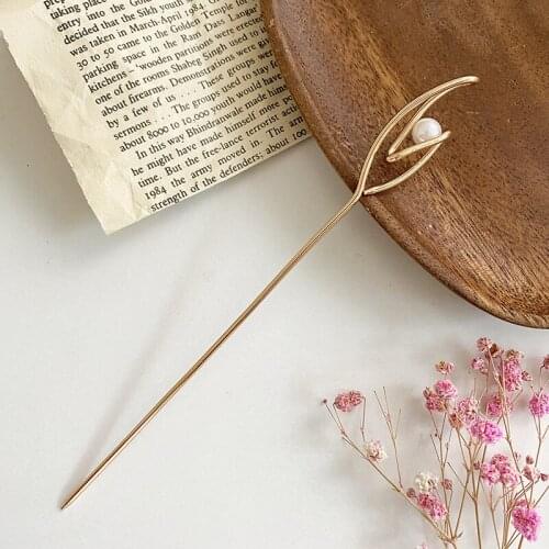 Fashion pearl hair sticks headwear hair pins hair accessories