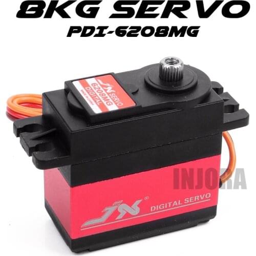1PC JX PDI-6208MG Metal Gear 8kg Torque Digital Coreless Servo for RC Car Model