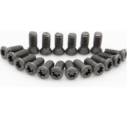100pcs/lot High strength bolt SCM435 Knife rod screw 12.9 Torx screw CNC milling blade cutter head screw black M1.8/M2/M2.2-M6