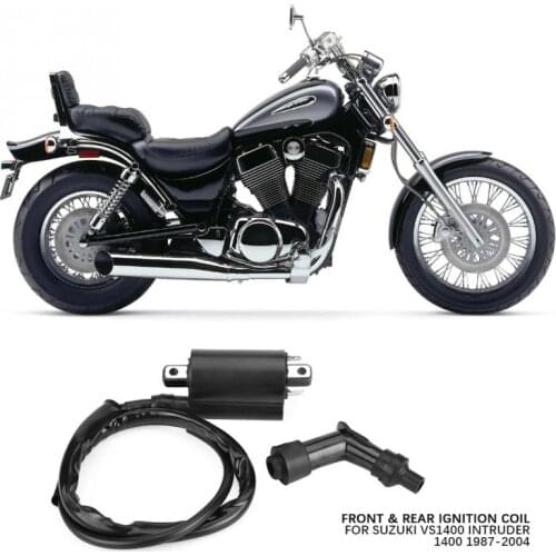 2pcs Motorcycle Front Rear Ignition Coil for Suzuki VS1400 Intruder 1400 1987 1988 1989 1990 1991 1992-2004 Ignition Accessory