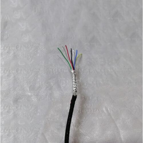 26awg 32awg ultra-fine silver-plated shielded wire 6-core thinnest signal wire ultra-fine data telflon sheath cable wire