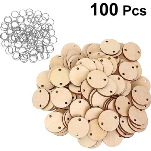 50pc Calendar Wood Piece Round Shape Record Chips Pendant Wooden Christmas Slice Embellishments Diy Craft Home Diy Decoration