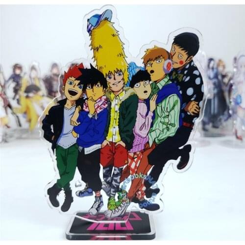 Anime Mob Psycho 100 Cartoon Mob Printed Acrylic Stand Figure Cosplay Prop Desk Decor Collection for Boy Girl 1 pcs