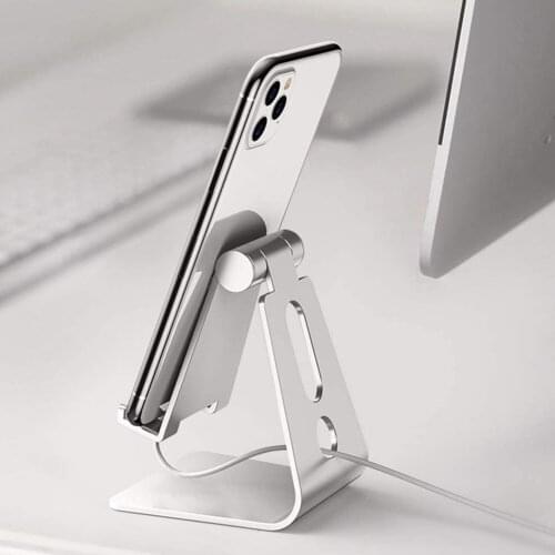 ALLOYSEED Metal Cell Phone Holder Support Stand Kits Outdoor Mobile Phone Table Universal Bracket Ornaments for Tablet Mobile