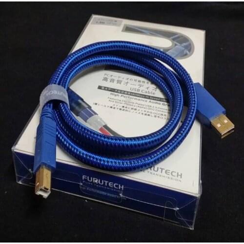 Audiophile Furutech GT2 USB A To B Silver-Plated OCC Copper USB Audio Digital Cable