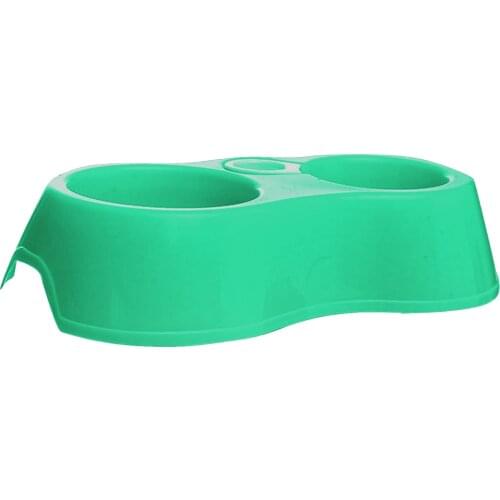 Dual Port Dog Feeder Automatic Water Dispenser Feeder Utensils Bowl Cat Drinking Fountain Food Dish Pet Bowl For Cats Dogs Smart