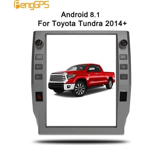 4+64 Tesla style 1 din Android 8.1 car player radio stereo GPS For Toyota Tundra 2014-2018 navigation multimedia headunit stereo