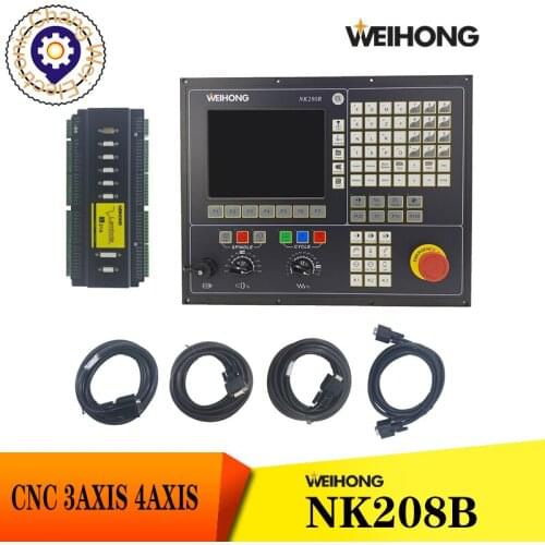 High-quality WEIHONG NC studio V10 NK280B 3 4axis CNC engraving machine integrated CNC system Lambda 21A terminal board