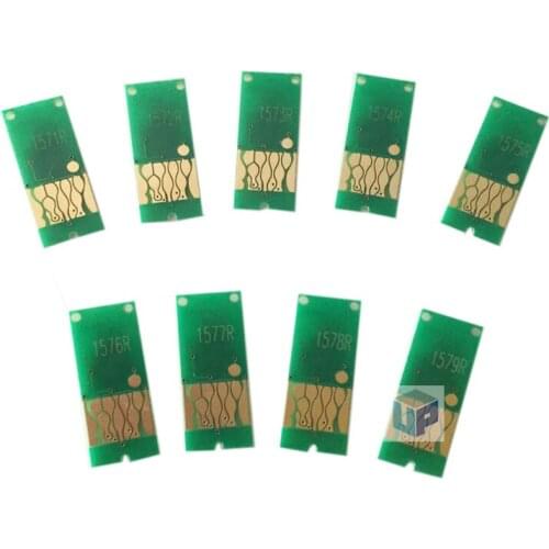 CISSPLAZA 5sets latest ARC CHIP T1571 - T1579 compatible for Epson R3000 ciss Refillable ink cartridge