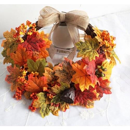 Home Decor Christmas Rattan Wreath Garland 45cm DIY Wreath Wedding Decoration house bedroom wreath christmas decor