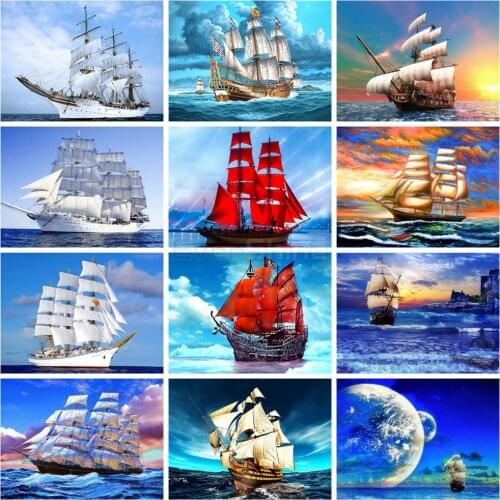 EverShine Diamond Painting Full Square Ship Cross Stitch Diamond Embroidery Sale Landscape Rhinestones Art Home Decoration