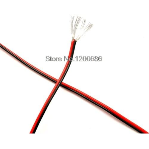 Red and black and line 22 # 22AWG wire GB 1007 wire wire 10 meter