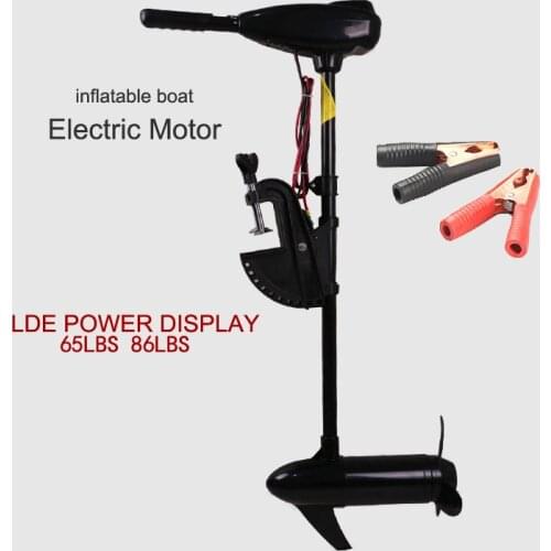 Boat Electric Trolling Motor Engine by DC Battery Driven Propeller Fishing Inflatable Boat Dinghy Raft Sea Salt