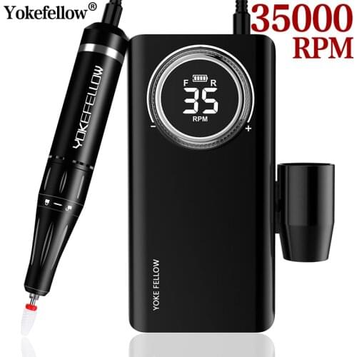 35000RPM Nail Drill Machine For Manicure Rechargeable Nail Gel Polisher Nail File Apparatus For Manicure Electric Nail Drill