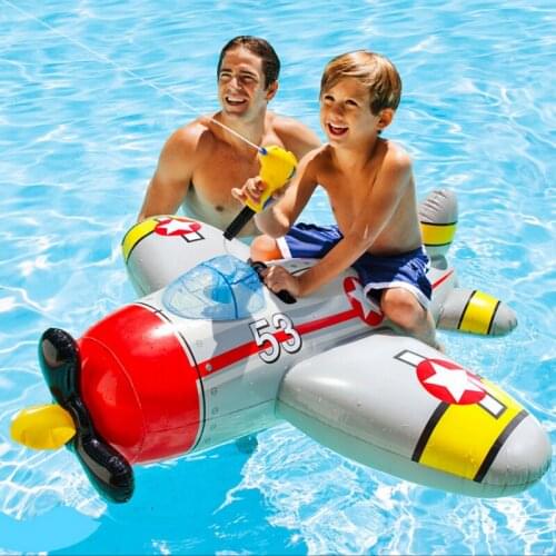 Inflatable Childrens Seat for Pool play, Water Mount, Water Toy, Water Jet Gun, Fighter Mount