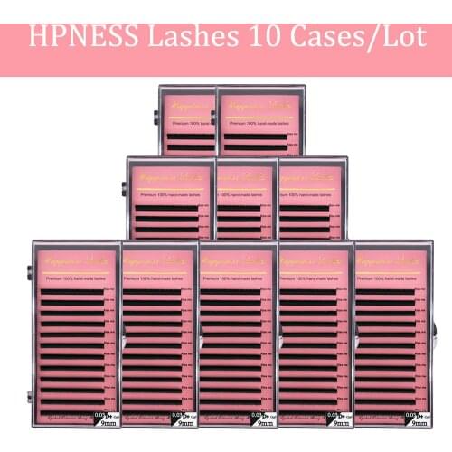 Eyelash Extension 10 Cases/Lot Black Matte Individual Lash Classic Soft Natural 3D Wholesale Premium Eye Lashes Makeup For Salon