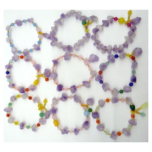 Natural stone Quartz Crystal beads Opal Turquoises aventurine Irregular Bracelets pendant for diy Jewelry making Accessories