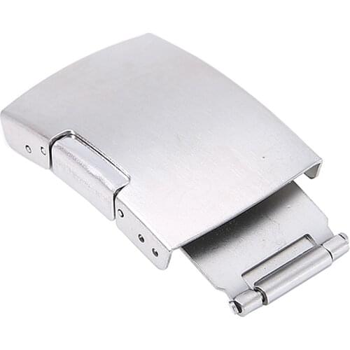 Stainless Steel 12-24 mm Butterfly Buckle Deployment Fold Strap Clasp Classics Clasp Buckle Folding Push Button For Watch
