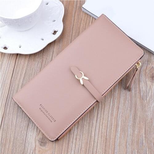 New Large Capacity Women Pu Leather Wallets Multifunction Long Hasp Purses Ladies Coin Card Holders Portable Clutch Carteras
