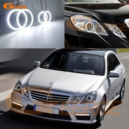 Excellent Ultra bright smd led Angel Eyes halo rings Day Light For Mercedes Benz E Class W212 C207 A207 Pre Facelift