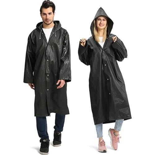 Raincoat Adult Women Men Raincoat Waterproof Thicken Unisex Outdoor Hiking Fishing Camping Go to Work and School Hooded RainCoat