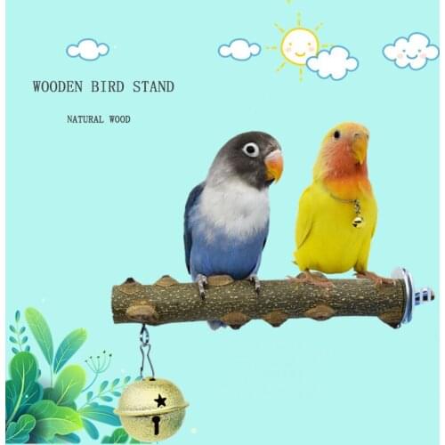 Parrot Stand Pole Pepper Wood Small Pet Stand Stick Stand Platform Branch Starling Bird Shelf Bird Cage Accessories Supplies