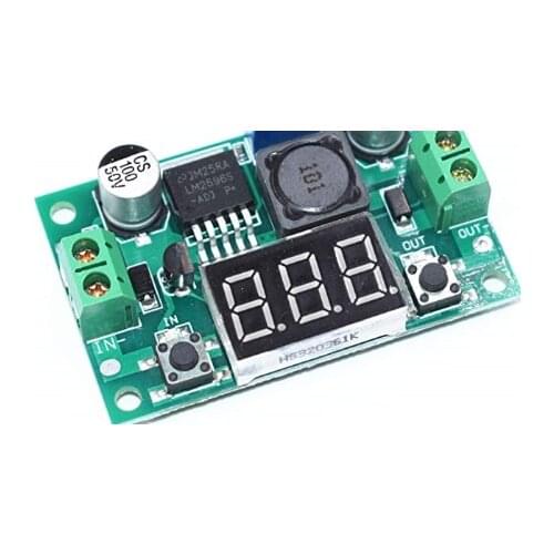 1pcs LM2596 DC 4.0~40 to 1.3-37V Adjustable Step-Down Power Module + LED Voltmeter DC/DC