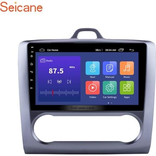 Seicane 9 inch Android 9.1 car Bluetooth Radio GPS Navigation System For Ford Focus Exi AT 2004 2005-2011 Support DVR USB WIFI