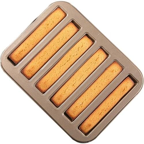 Kapmore 1pc Heat-Resistant Biscuit Mold 6-Grid Non-Stick Creative Chocolate Cookie Mold DIY Baking Tools For Kitchen