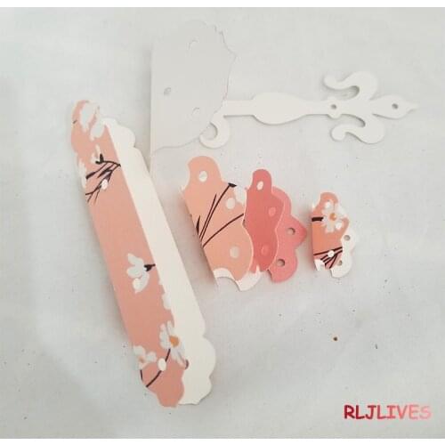 Vintage Books and Planner Hinges Metal Cutting Dies DIY Scrapbooking Card Stencil Paper Craft Handmade Album Handbook Decoration