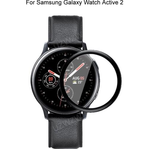 For Samsung Galaxy Watch Active 2 40mm 44mm Smart Watch Screen Protector Guard 3D Curved Edge Full Coverage Protective Film