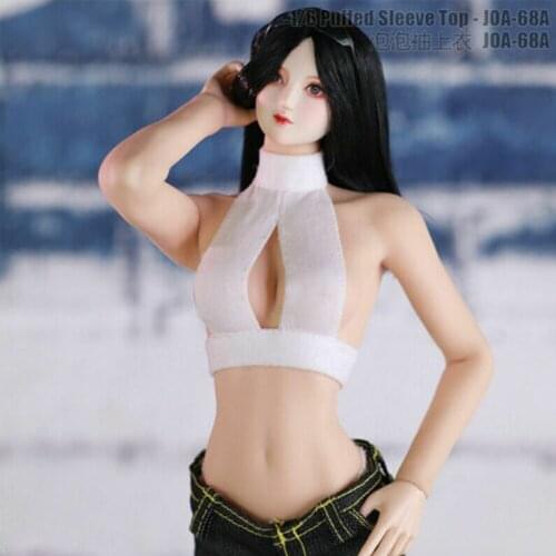 1/6 Female Clothes Sexy Top White Vest Clothing Accessories For 12" TBLeague Seamless Body