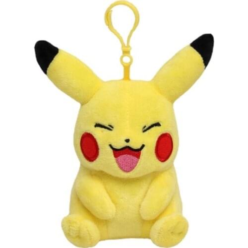 1 Genuine Pokémon Plush Toy Doll Keychain, Pokemon Pikachu Bag Pendant, Childrens Cute Doll