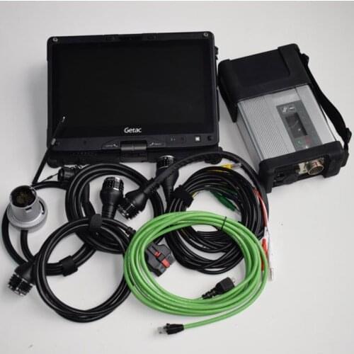2020.12 Verison software for Mb Star C5 installed in used Laptop Getac V110 with MB car diagrepair tool SD Connect Compact 5