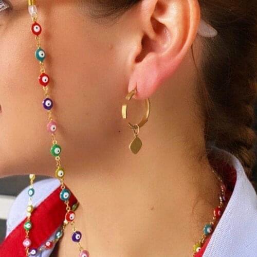 2020 Colorful Turkish Lucky Eyes Eyeglasses Chain Sunglasses Accessories Halter Glasses Cord spectacle chain lanyards Wholesale