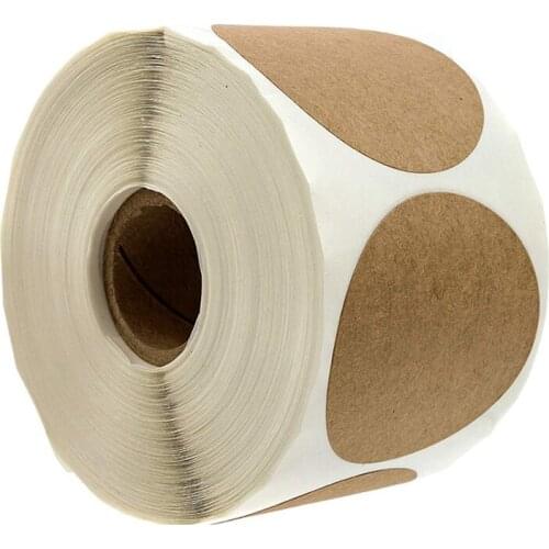 500pcs Vintage Kraft Paper Label Stickers DIY Can Write Sticker Scrapbooking Wedding Stationery Sticker Birthday Cake Decoration