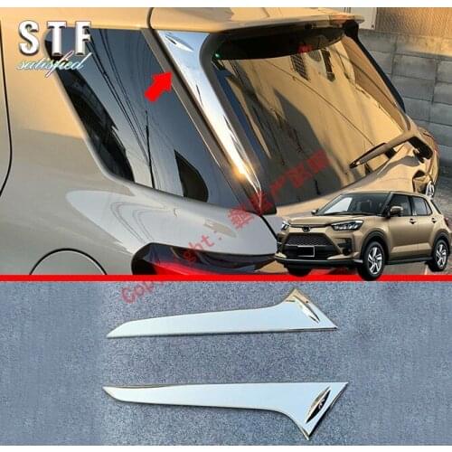 ABS Chrome Rear Window Around Cover Trim For Toyota Raize A200A\210A 2019 2020